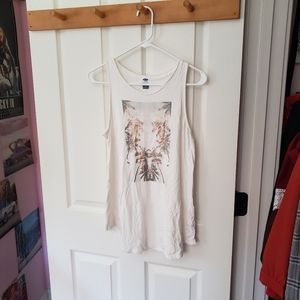 Old Navy Tropical Graphic Tank Top